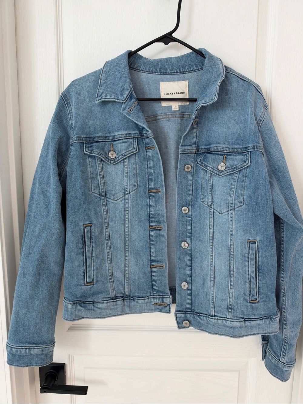 Lucky Brand Light Blue Women's Denim Jacket - Size Large - NWT